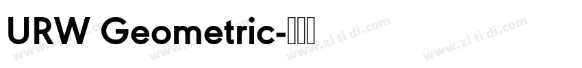 URW Geometric字体转换